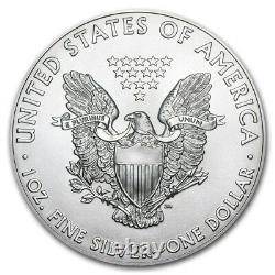 Roll of 20 2021 1 oz American Eagle. 999 Fine Silver BU Coin (Tube of 20)