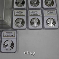 Run of (20) 1986-2005 Proof $1 American Silver Eagles NGC PF69UC Brown Label
