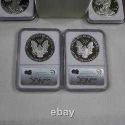 Run of (20) 1986-2005 Proof $1 American Silver Eagles NGC PF69UC Brown Label
