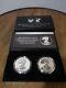 SHIP NOW American Eagle 2021 One Ounce Silver Reverse Proof Two-Coin Set