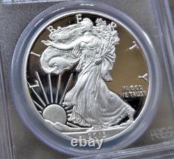 Silver American Eagle-West Point Mint-PCGS-FS-PR70DCAM-Slabed US Flag Blue Label