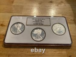 Silver Eagle Set NGC 69 PF ULTRA CAMEO 1995-1997.999 x3 Coin Collector Bullion