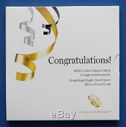 US 2019 W US Mint Congratulations Set American Eagle Silver Proof Coin (19RF)
