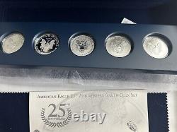 United States Mint American Eagle 25 Anniversary Silver Coin Set